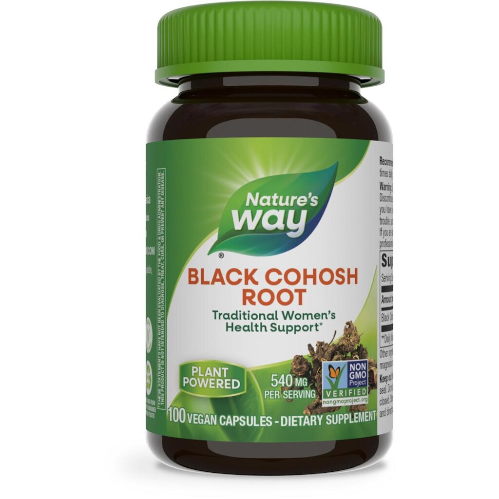 Nature'S Way Black Cohosh Root 540 Mg, 100 Cápsulas Veganas