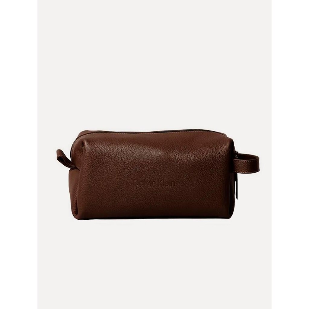 Necessaire Calvin Klein Jeans Lisa Couro Marrom CM6OW86NE062 0780