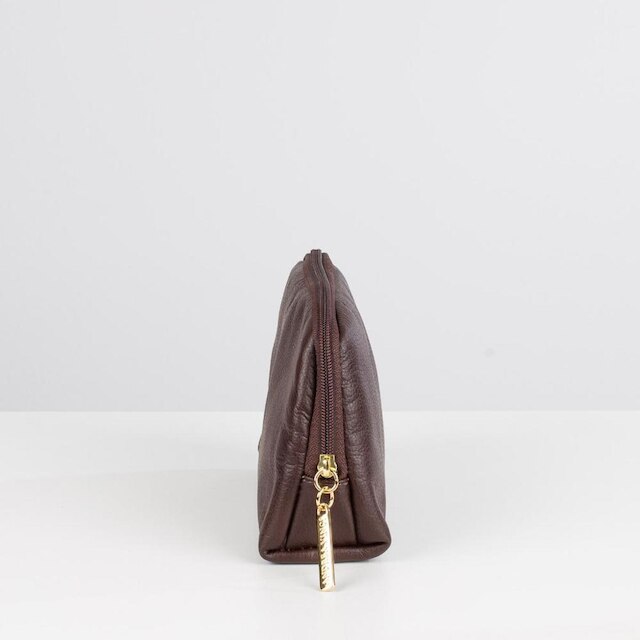 Necessaire feminina pequena de couro Duda
