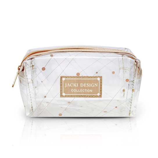 Necessaire GLOW Jacki Design - Bege Menor preço em Necessaire GLOW Jacki Design - Bege