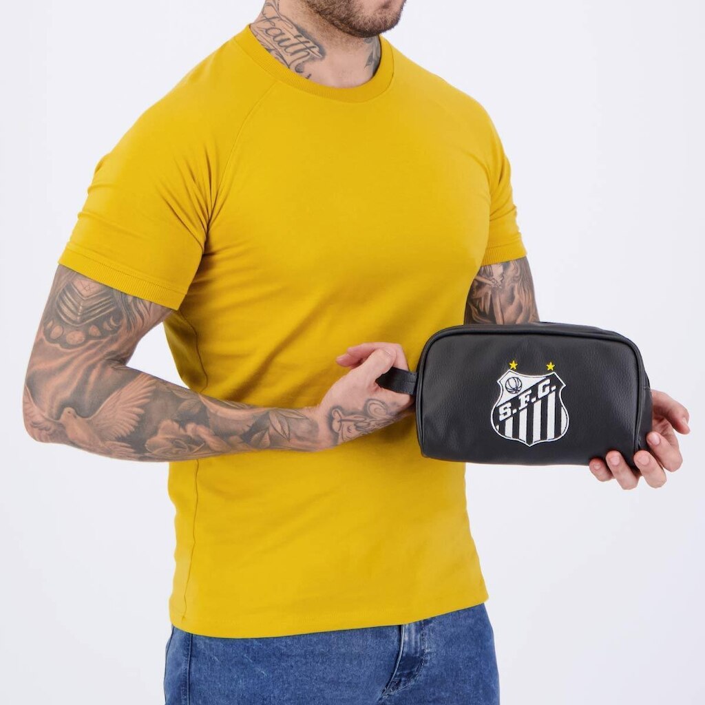 Necessaire Santos Courino Preta