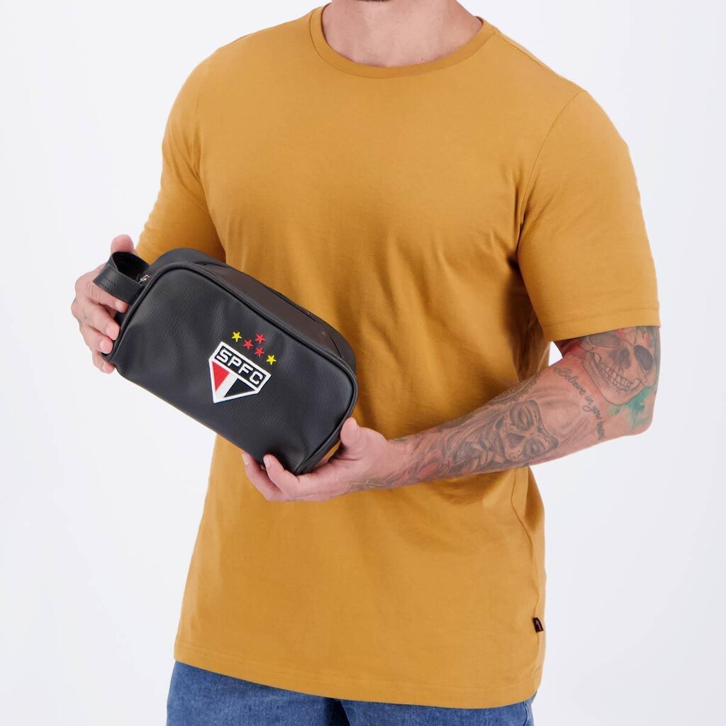 Necessaire São Paulo Courino Preta
