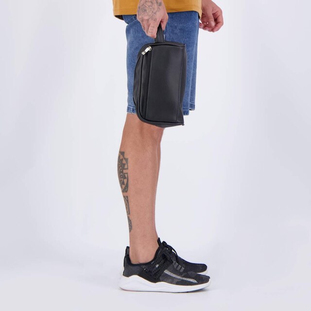 Necessaire São Paulo Courino Preta