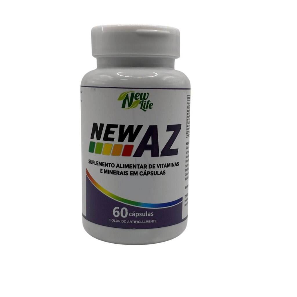New AZ New Life 60 Cápsulas | Multivitamínico Completo com Vitaminas e Minerais