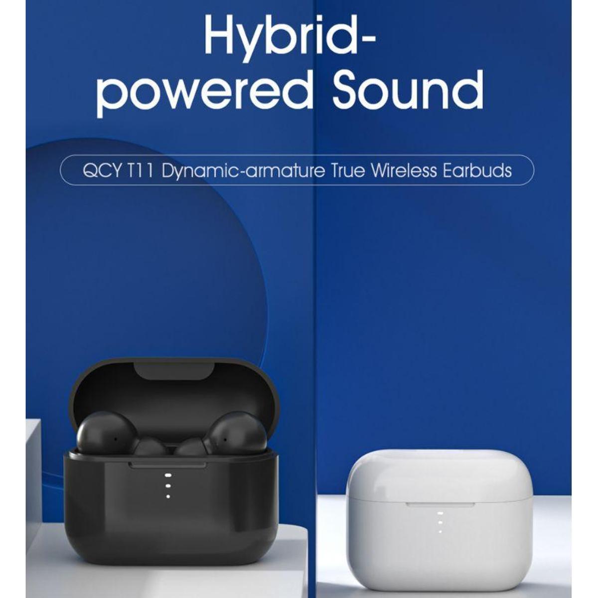 New Qcy T11 Fones De Ouvido Bluetooth 5.0 Qcy T11 Tws Dynamic - Preto |  Netshoes