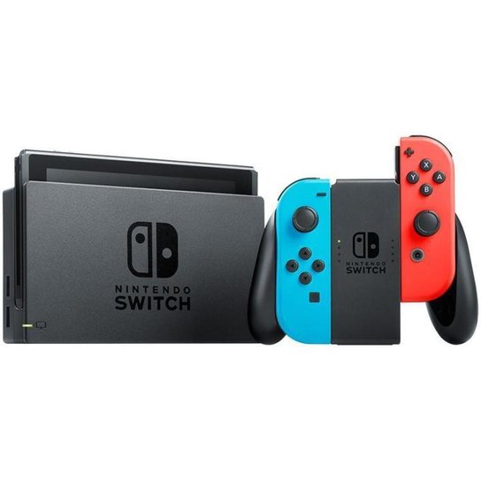 Nintendo Switch 32GB HAC-001-01 1 Controle Joy-Con - Azul+Vermelho Menor preço em Nintendo Switch 32GB HAC-001-01 1 Controle Joy-Con - Azul+Vermelho