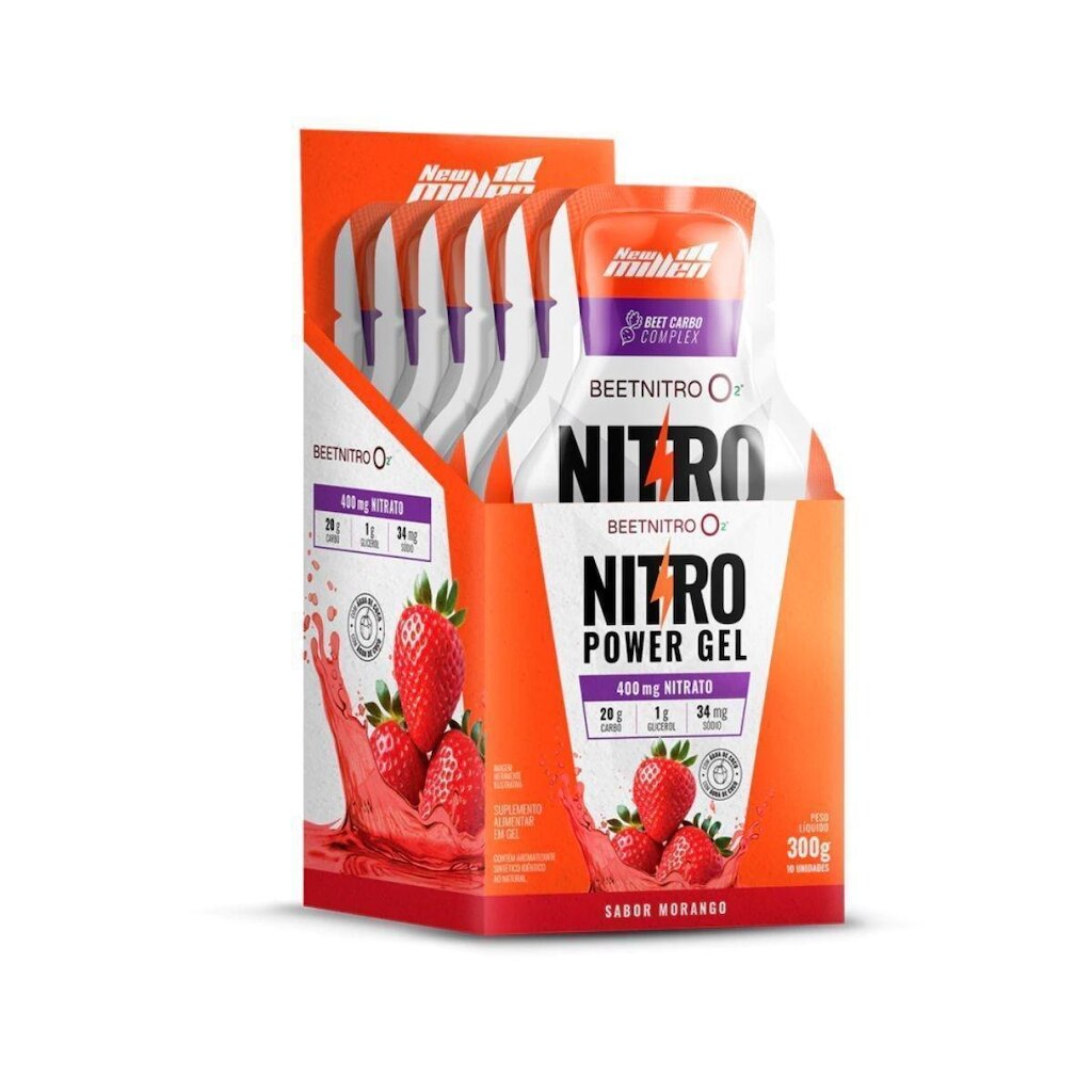 Nitro Power Gel Cx C/10 Sachês - New Millen