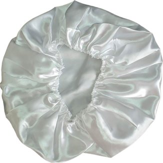 Nobrand - Touca de Cetim Camada Simples Antifrizz Branco