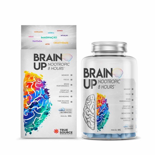 Nootrópico Brain Up - 60 Tabletes - True Source Menor preço em Nootrópico Brain Up - 60 Tabletes - True Source