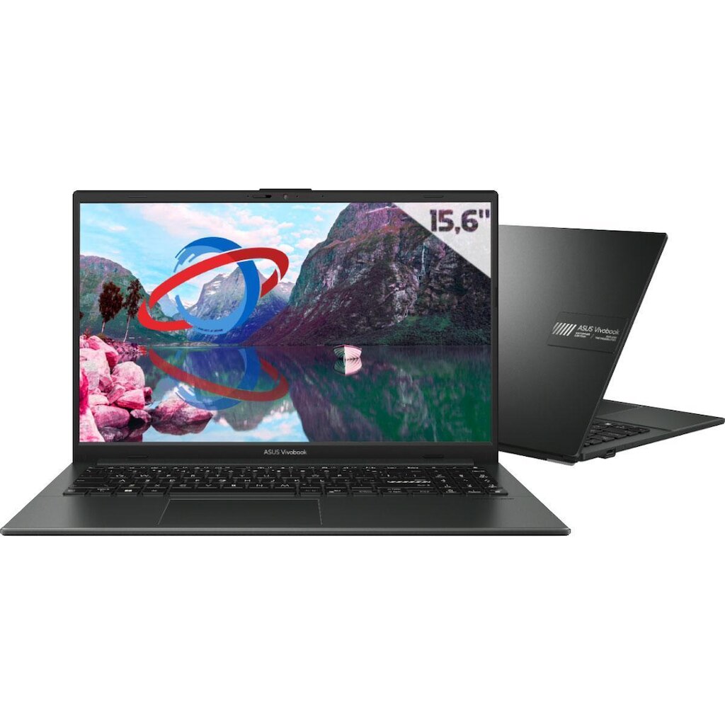 Notebook Asus Vivobook Go - Ryzen 5 7520U, RAM 16GB, SSD 512GB, Tela 15,6 FHD, Linux - Mixed Black