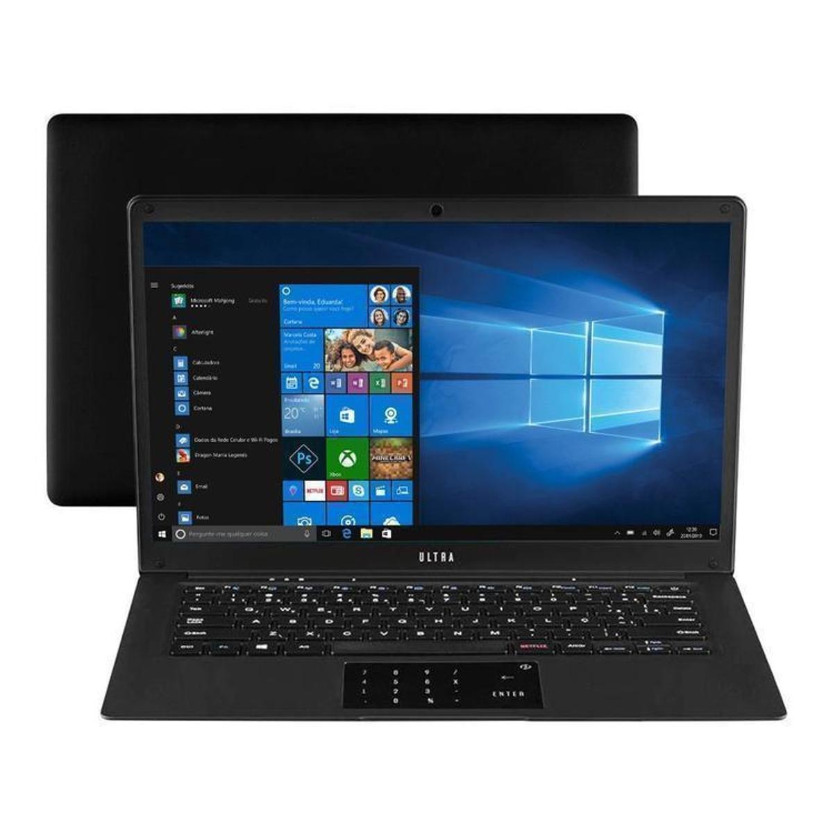 Notebook Multilaser Ultra UB320 Intel Pentium - Preto | Netshoes