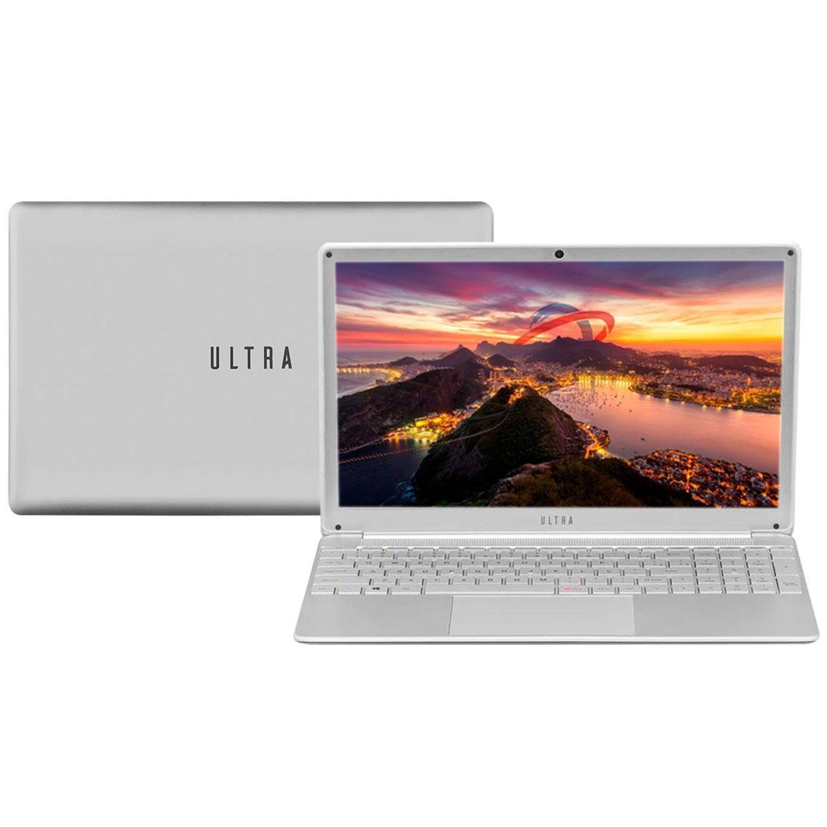 Notebook Ultra UB522 - Tela 15 Full HD, Intel i5, RAM 8GB, SSD 480GB, Windows 10 - Prata Menor preço em Notebook Ultra UB522 - Tela 15 Full HD, Intel i5, RAM 8GB, SSD 480GB, Windows 10 - Prata