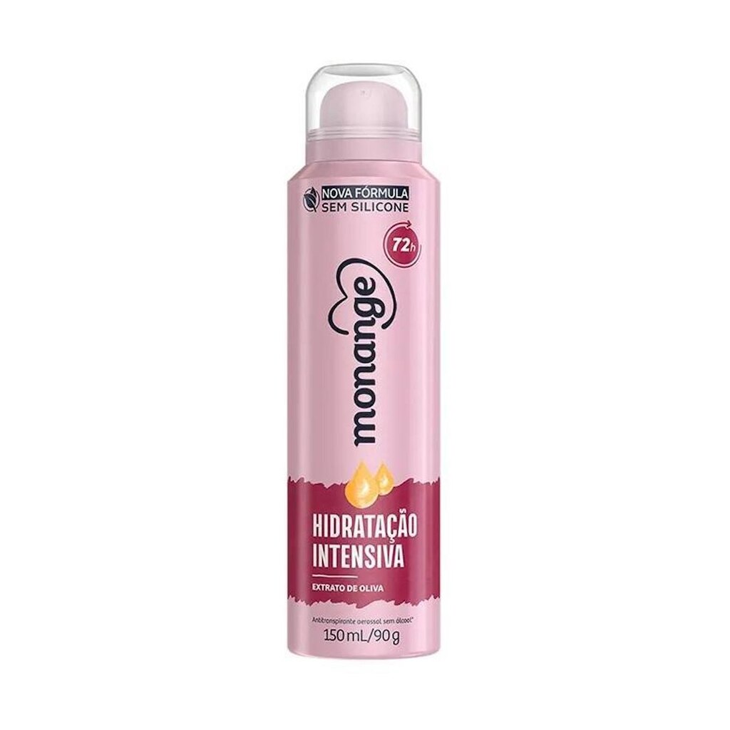 ntitranspirante erossol Hidratação Extrato Oliva 150ml Monange