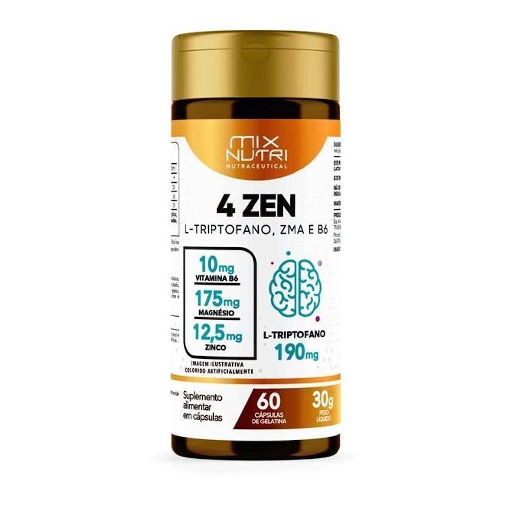 Nutraceutical 4 Zen - 60 Caps - 30g - Mix Nutri