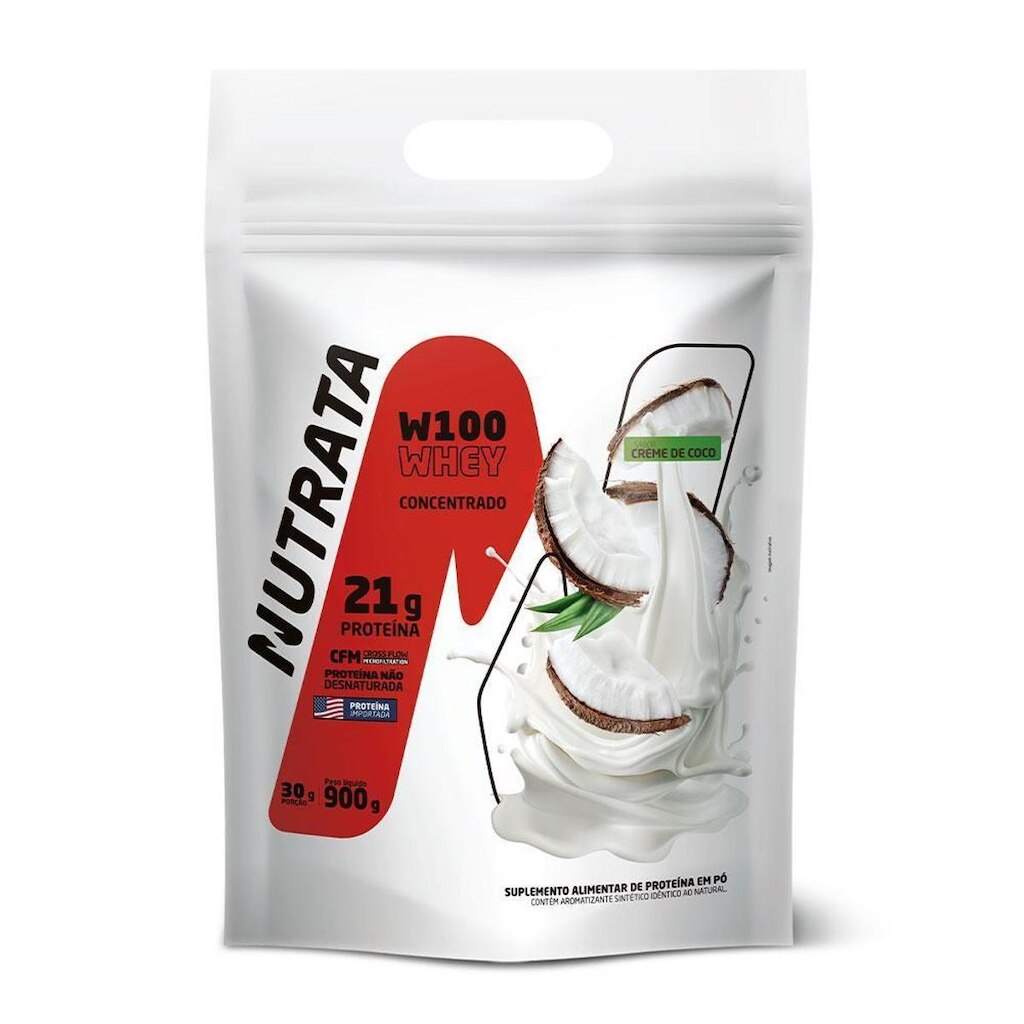 Nutrata W100 Whey Concentrado 900g refil