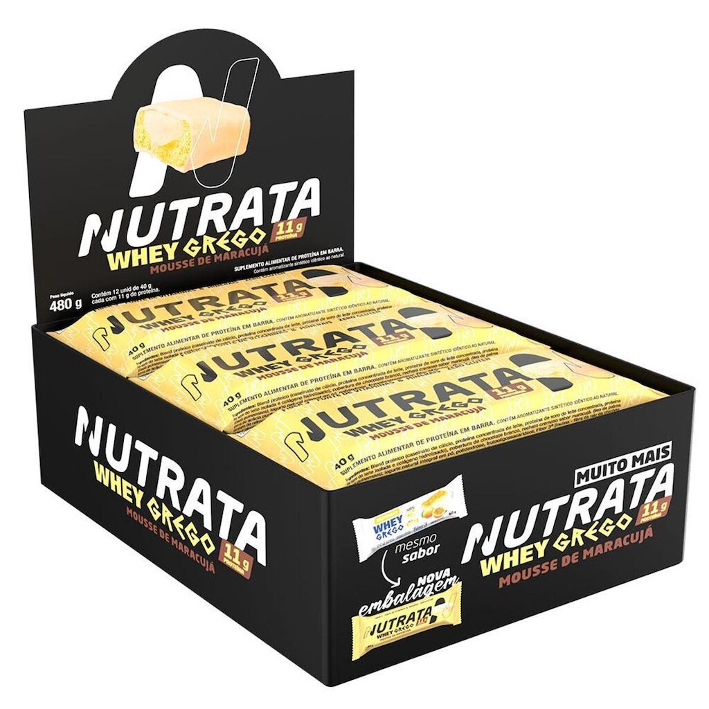 Nutrata Whey Grego 40g Display c/12 Barras