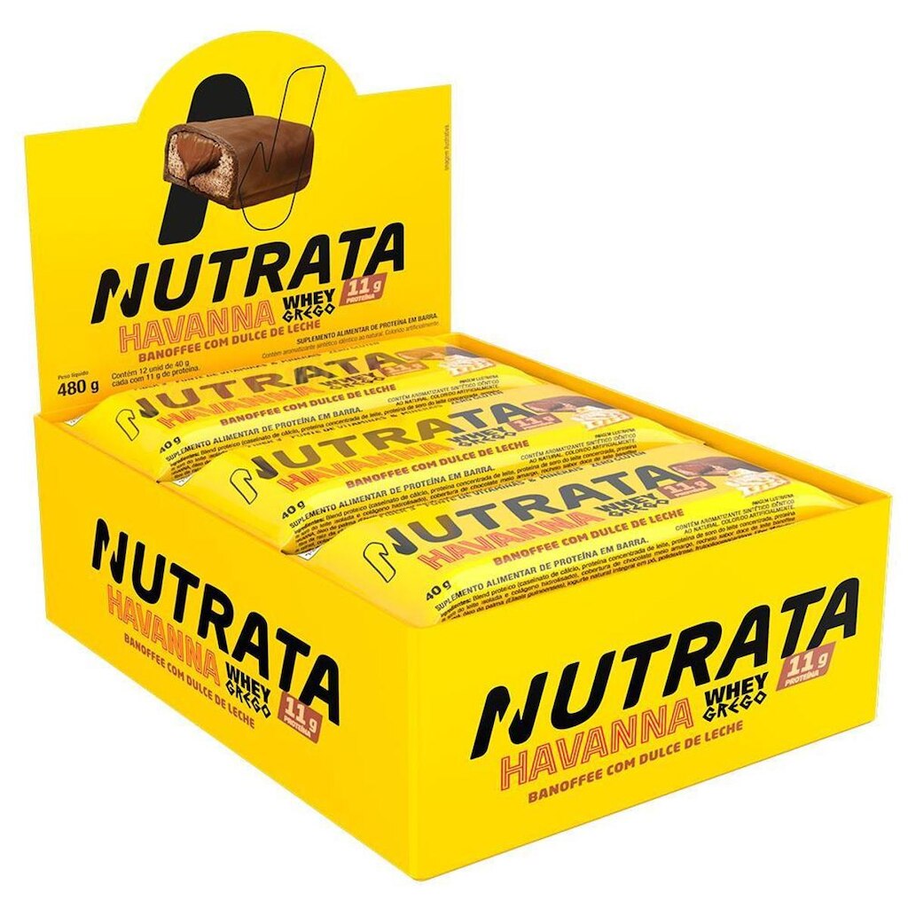 Nutrata Whey Grego 40g Display c/12 Barras