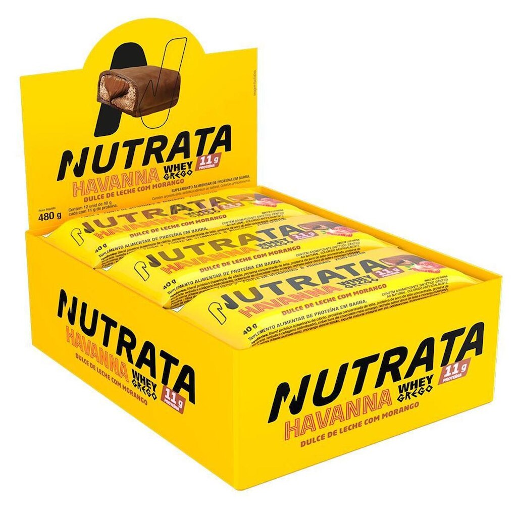 Nutrata Whey Grego 40g Display c/12 Barras