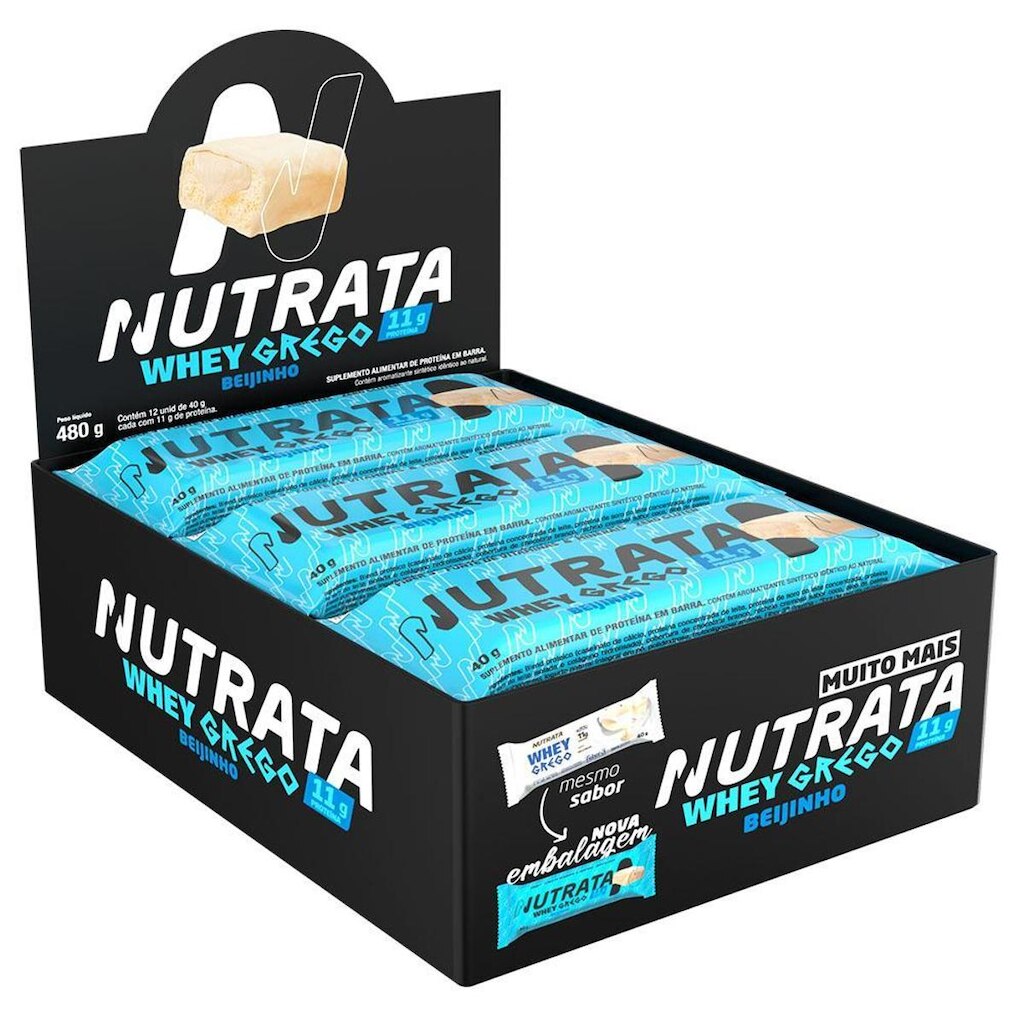 Nutrata Whey Grego 40g Display c/12 Barras