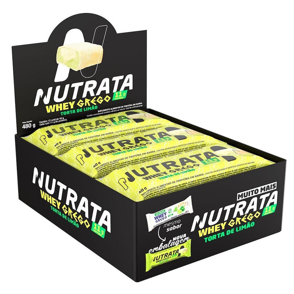 Nutrata Whey Grego 40g Display c/12 Barras