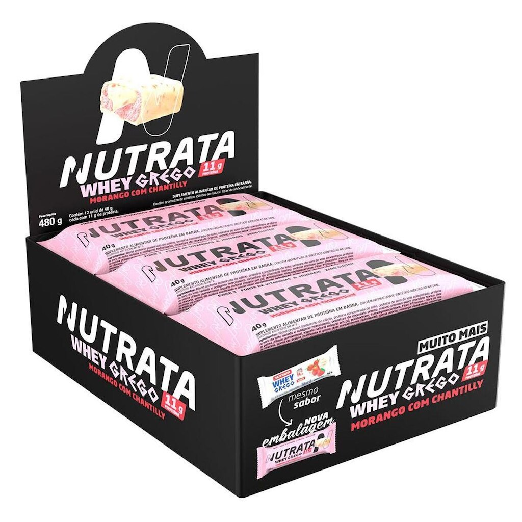 Nutrata Whey Grego 40g Display c/12 Barras