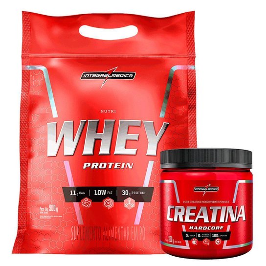 Nutri Whey 900g Refil + Creatina 300g - Integralmedica Menor preço em Nutri Whey 900g Refil + Creatina 300g - Integralmedica