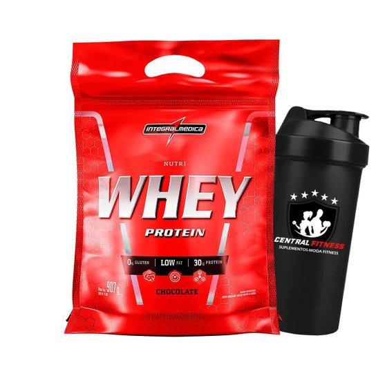 Nutri Whey 907g Chocolate - Integralmedica + Coqueteleira é ruim? Nutri Whey 907g Chocolate - Integralmedica + Coqueteleira é boa?