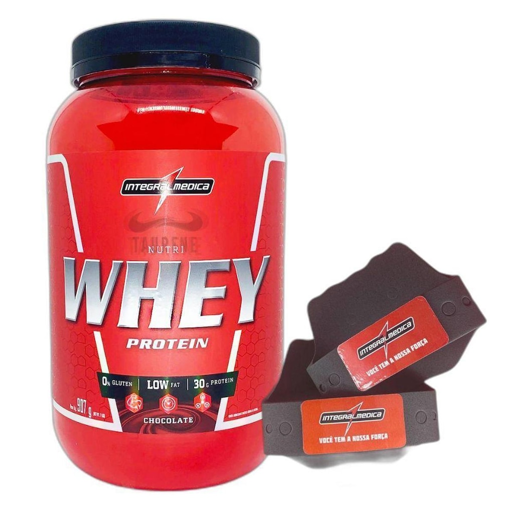 Nutri Whey Isolado 3W Chocolate 900g + Luva Integral