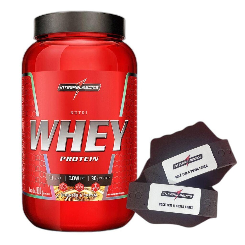 Nutri Whey Isolado Hidro Cookies 900g  +Luva  Integral