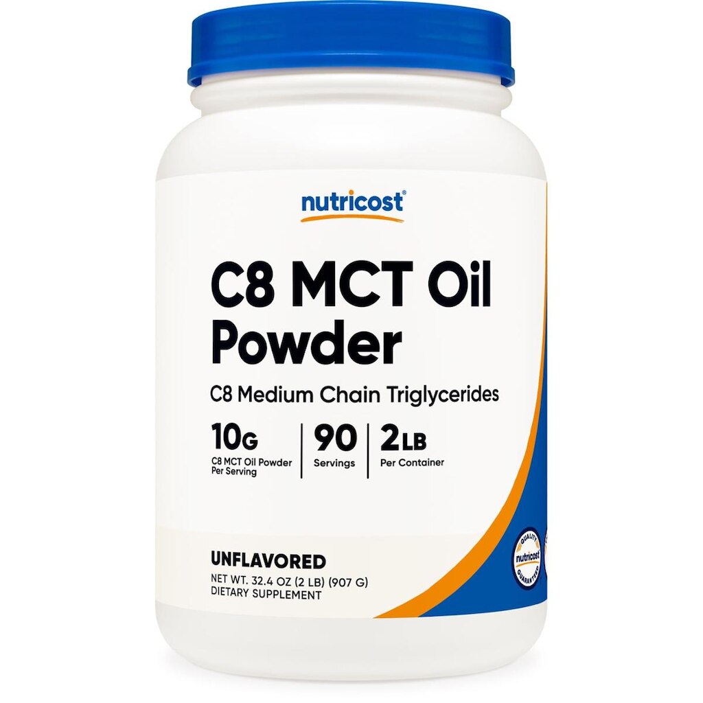 Nutricost C8 Mct Pó De Óleo 2Lbs (32Oz) - 95% C8 Mct Pó De Óleo