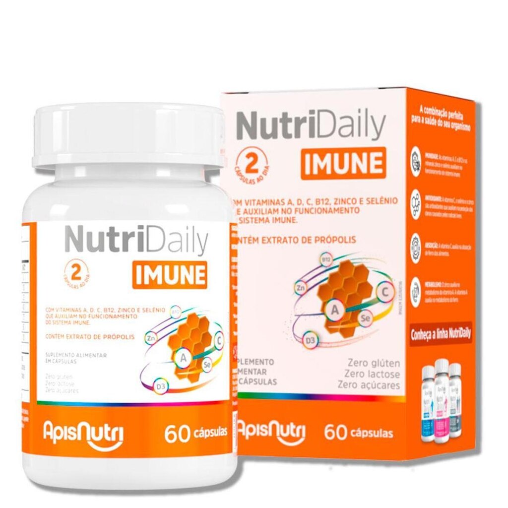 NutriDaily IMUNE 60 Cápsulas - Apisnutri