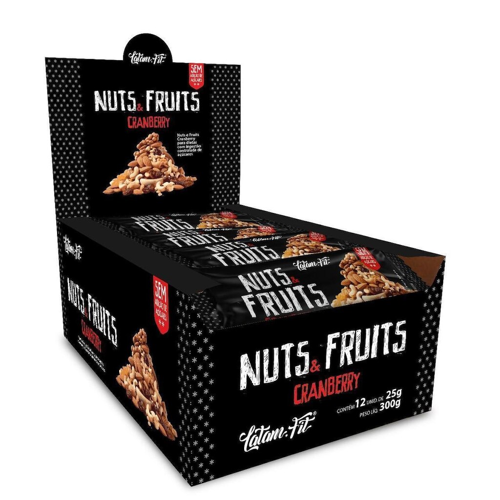 Nuts Sem Adicao De Açúcar Vegana Sem Gluten - 12 Unidades