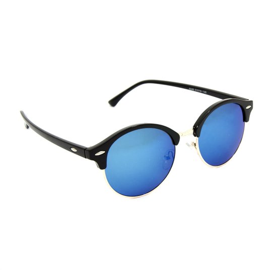 Óculos Bijoulux de Sol Estilo - Preto+Azul