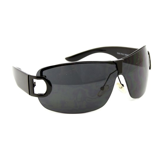 Óculos Bijoulux de Sol Vazado com Detalhe - Preto