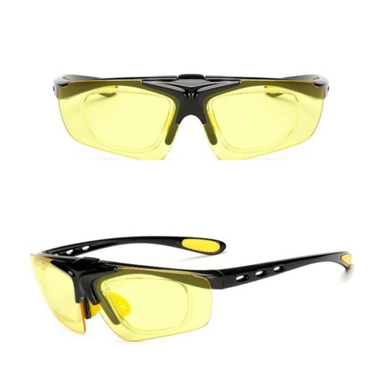 Óculos Ciclismo Com Proteção Uv400 e Suporte para Lente de Grau - Amarelo é ruim? Óculos Ciclismo Com Proteção Uv400 e Suporte para Lente de Grau - Amarelo é boa?