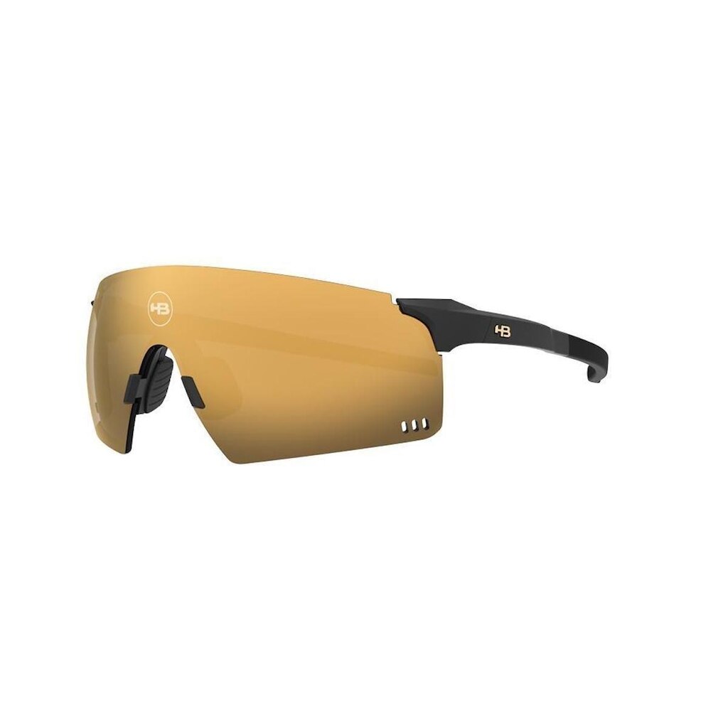 Óculos Ciclismo HB Quad R 2.0 Matte Black Gold Chrome