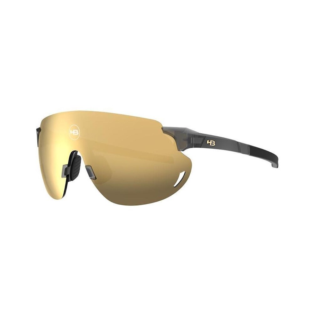Óculos Ciclismo HB Quad Z 2.0 - Gloss Onyx Gold Chrome