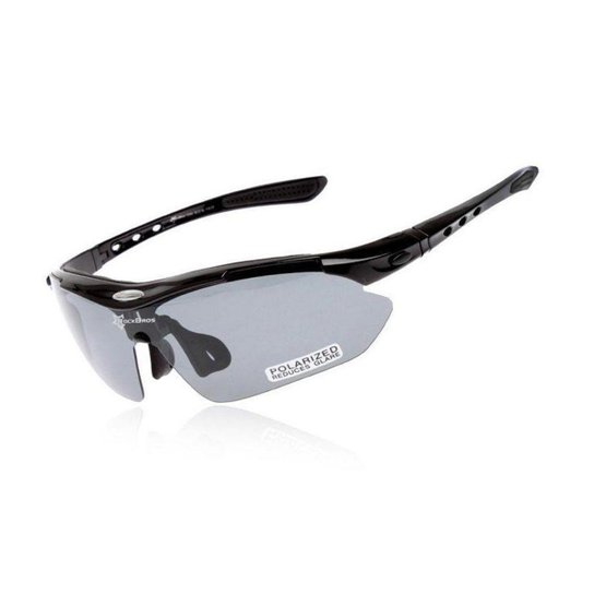 Óculos de ciclismo Rockbros polarizado 5 lentes mod. 0089 - Preto Menor preço em Óculos de ciclismo Rockbros polarizado 5 lentes mod. 0089 - Preto