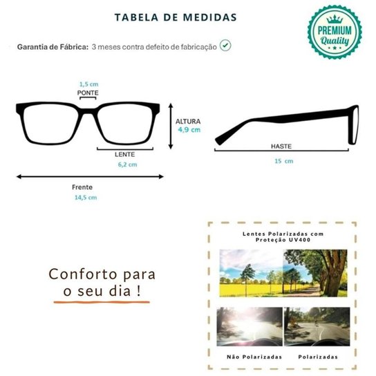 Óculos de Sol  Esportivo King One Polarizado Proteção UV400