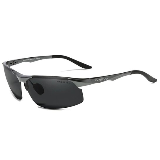 Óculos de sol esportivo kingseven proteção uv400 anti-reflexo - Cinza Menor preço em Óculos de sol esportivo kingseven proteção uv400 anti-reflexo - Cinza