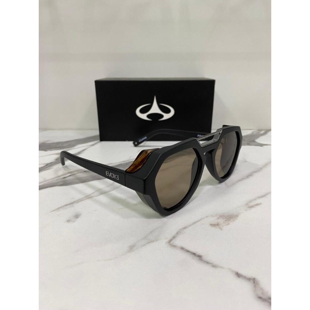 Óculos de Sol Evoke Avalanche WD01 Black Matte Radica Brown