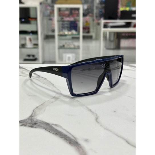 Óculos de Sol Evoke Bionic Alfa D01 Blue Shine Black Silver