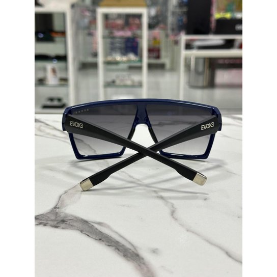 Óculos de Sol Evoke Bionic Alfa D01 Blue Shine Black Silver