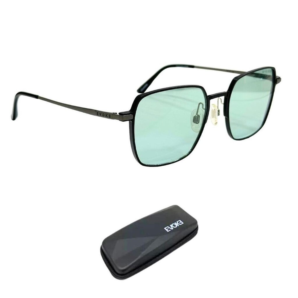 Óculos de Sol Evoke Easy Fit 24 09A Black Metal Green Total