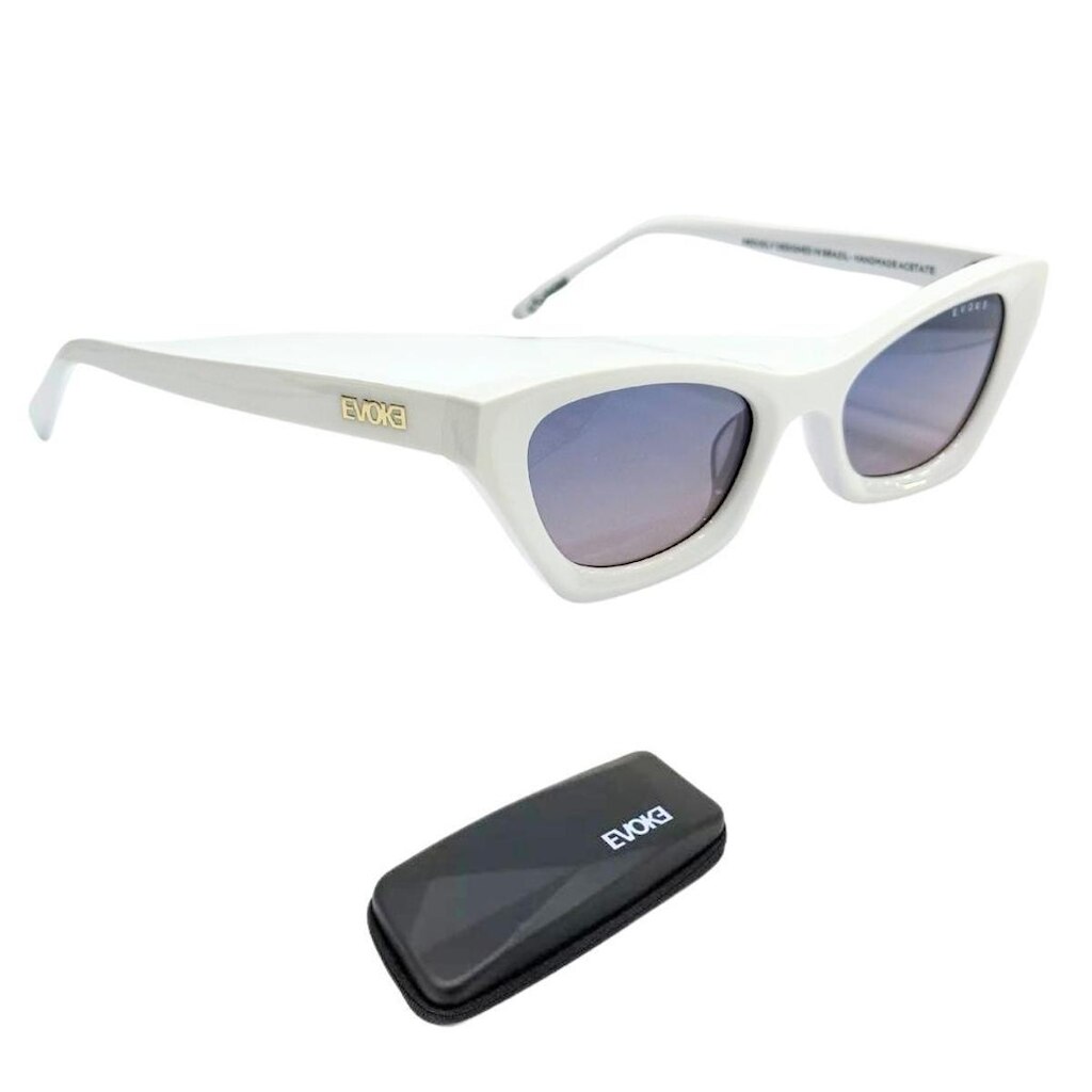 Óculos de Sol Evoke EVK 58 B01 White Shine Black Total