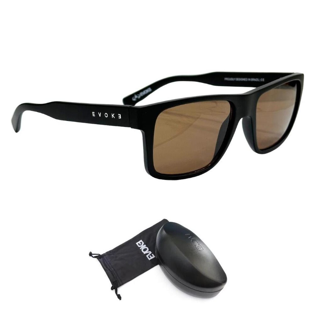 Óculos de sol Evoke For You DS12 BR14 Black Matte Brown