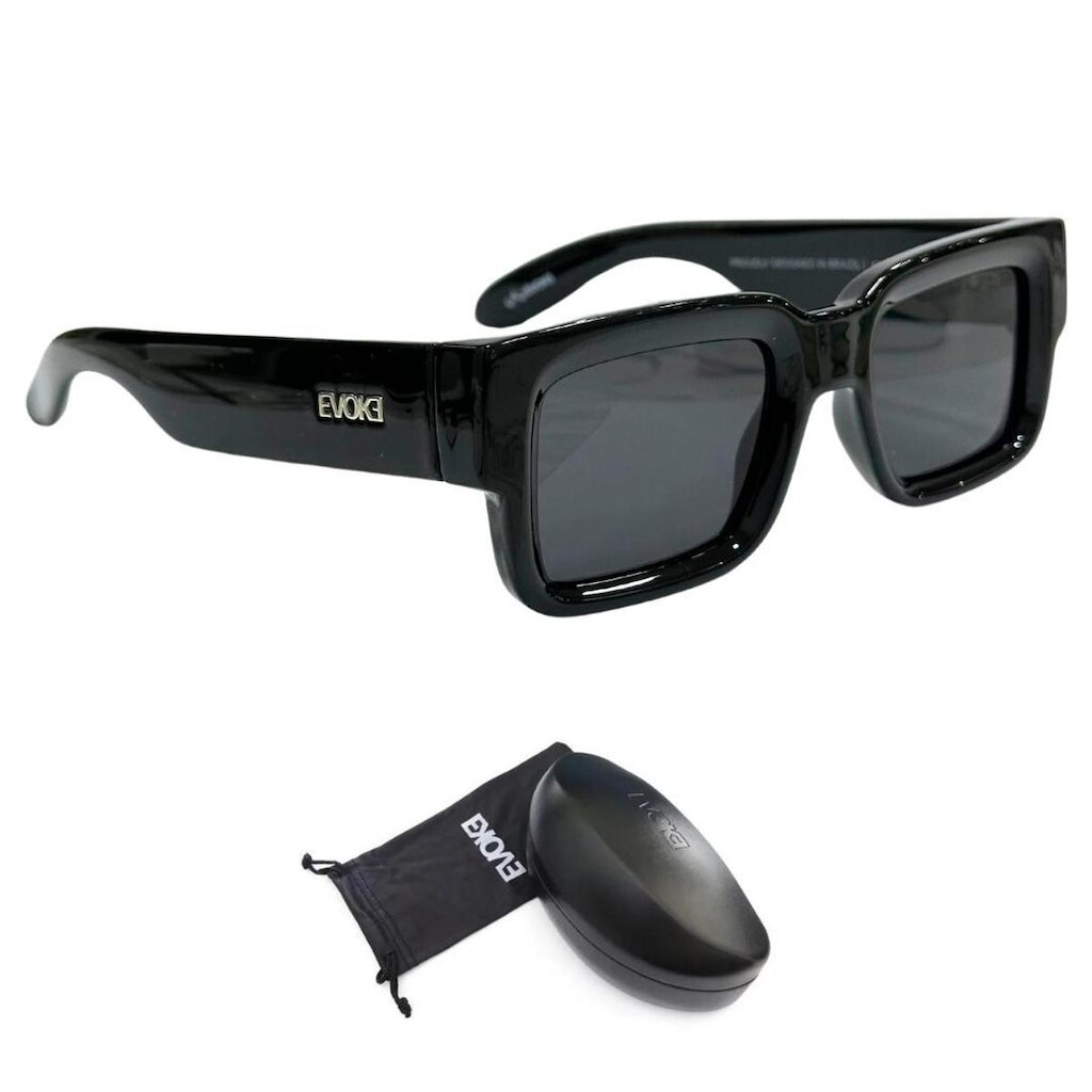 Óculos de Sol Evoke Lodown A01 Black Shine Black Total