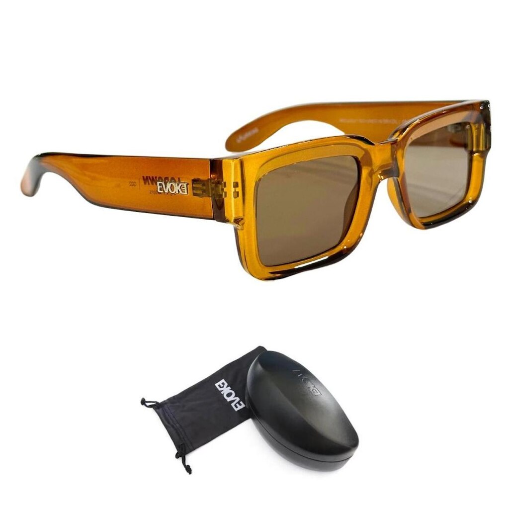 Óculos de Sol Evoke Lodown G02 Crystal Ambar Brown Gradient