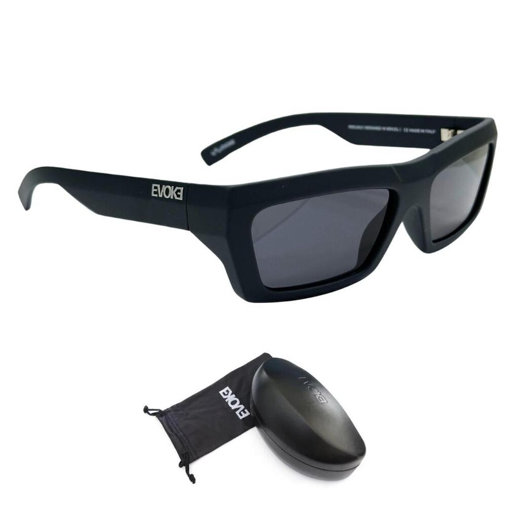 Óculos de Sol Evoke Outlaw A11 Midnight Matte Silver Gray