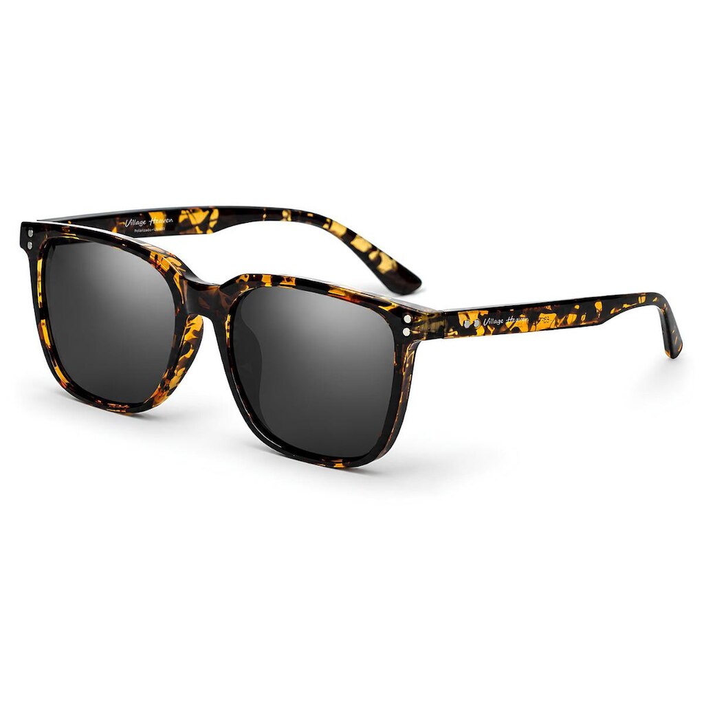 Óculos de Sol Feminino Formato Quadrado Lente Proteção UV400 Polarizada Armação Transparente 5199